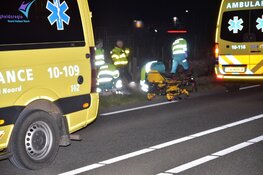 Gewonde bij ongeval tussen auto en motor in Hippolytushoef