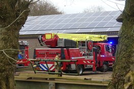 Schoorsteenbrand in stolpboerderij Wieringerwaard