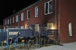 Tuinset in brand in tuin Wieringerwerf