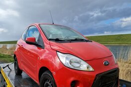 Kopstaart-botsing op N99 nabij Van Ewijcksluis