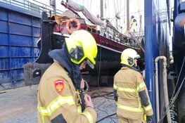 Korte brand in haven Den Oever