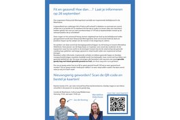 Fit en gezond! Hoe dan…? Laat je informeren op 28 september!