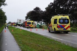 Ravage in Middenmeer, vrachtwagen in botsing met auto