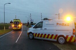 Auto op spoor na eenzijdig ongeval