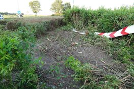 Automobilist neemt letterlijk de rotonde (Middenmeer)