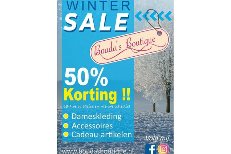 Wintersale bij Bouda's Boutique