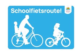 Inwoners kiezen nieuw bord dat bestuurders waarschuwt voor fietsers op schoolfietsroute
