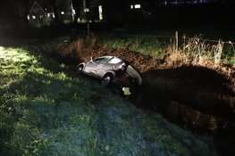 Auto in de sloot in Hippolytushoef, bestuurder spoorloos