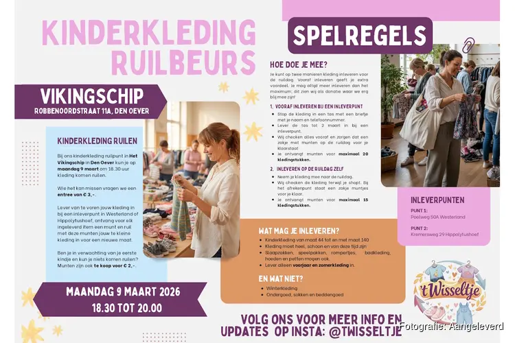 Kinderkleding ruilbeurs in Den Oever: duurzaam, betaalbaar en gezellig