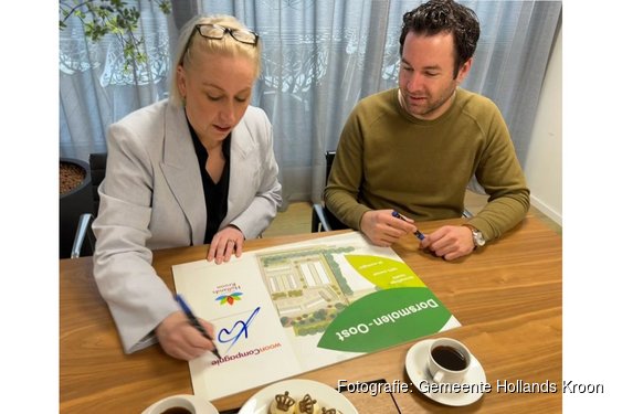 Wooncompagnie en Hollands Kroon onderzoeken versnelling bouw 56 huurwoningen Dorsmolen-Oost