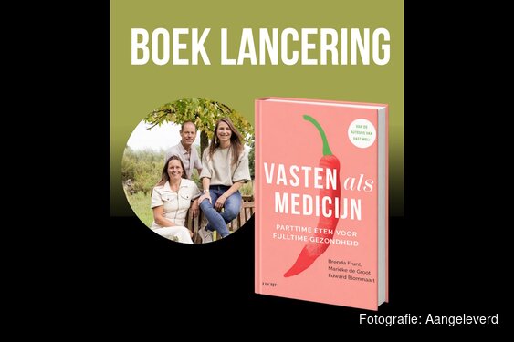 Boeklancering: ’Vasten als Medicijn,  Parttime eten voor fulltime gezondheid’ in Scagon De Luxe