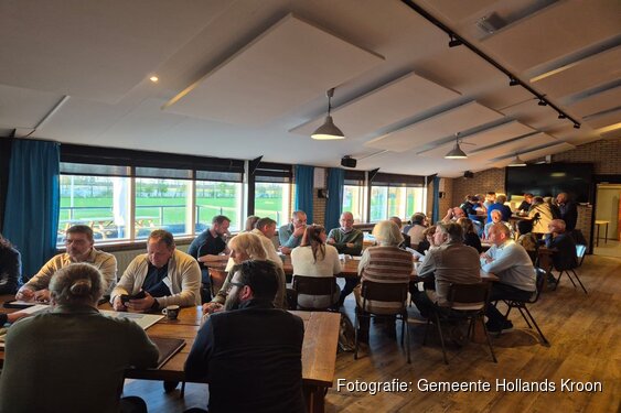 Gemeenteraad te gast bij CV Wieringermeer in Slootdorp