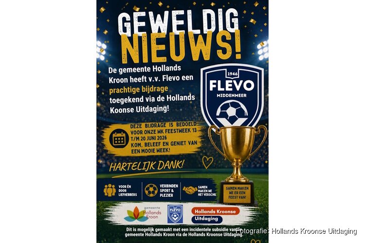 Flevo ontvangt bijdrage voor feestweek ter ere van het 80-jarig bestaan