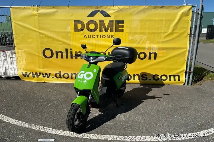 Nieuwe faillissementsveiling Go-Sharing met 185 elektrische scooters en 65 e-bikes