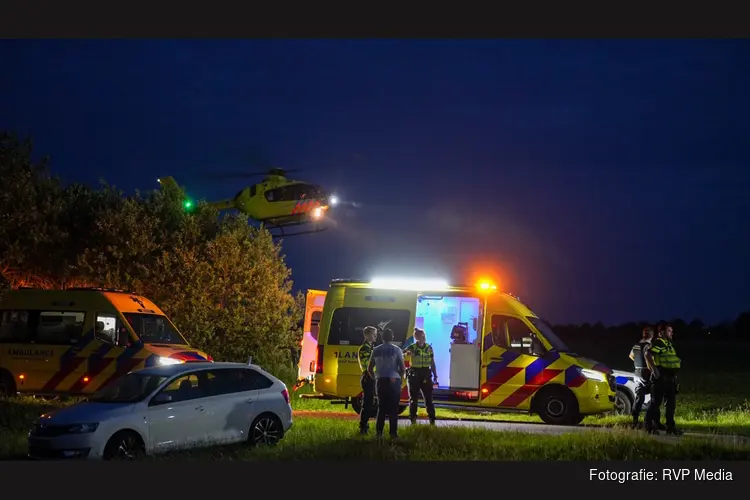 Ernstig ongeval op kruising Hippolytushoef, traumahelikopter ter plaatse