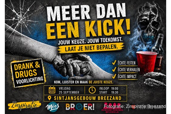 ‘Meer dan een Kick’  - een avond vol kennis, (h)erkenning en hulp over alcohol- en drugsgebruik