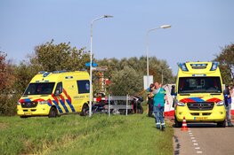 twee motorrijders betrokken bij ernstig ongeval in Breezand, traumahelikopter ingezet