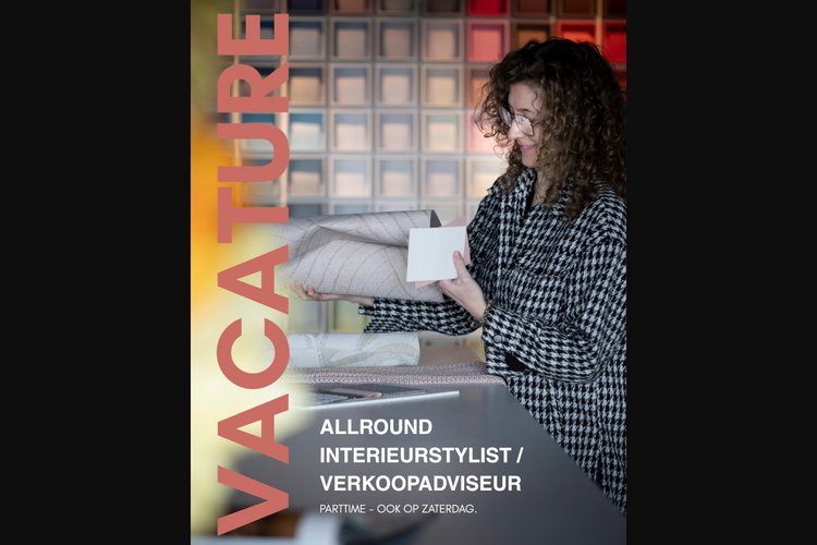Vacature Allround Interieurstylist / Verkoopadviseur