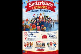 Sinterklaas komt op 21 november goed gekapt aan in de haven van Slootdorp